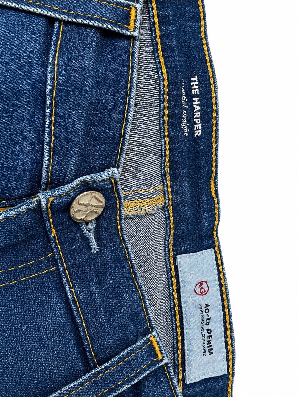 Ag Adriano Goldschmied Deep Indigo Straight Jeans - Picture 5 of 7